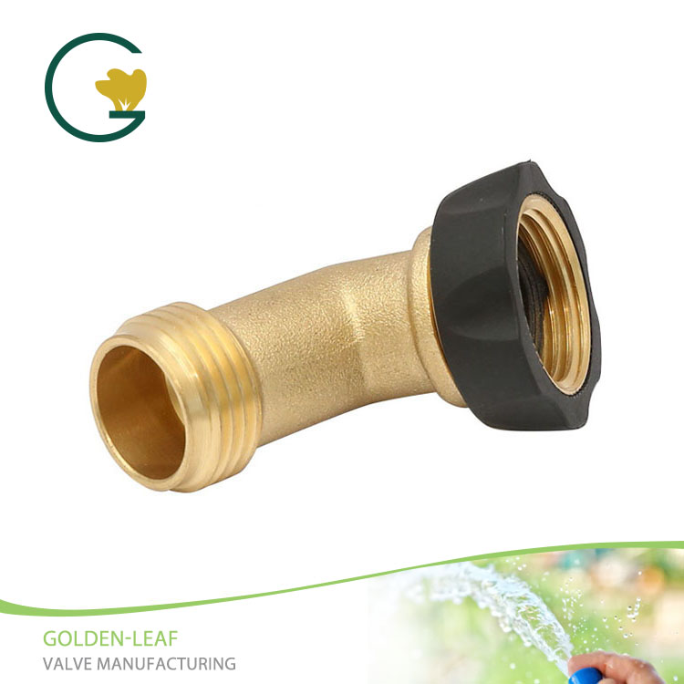 Kuningan Adaptor Gooseneck lanang Kuningan