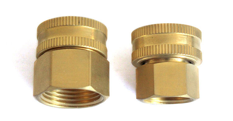 Dual Female Kuningan Swivel Hose Connector